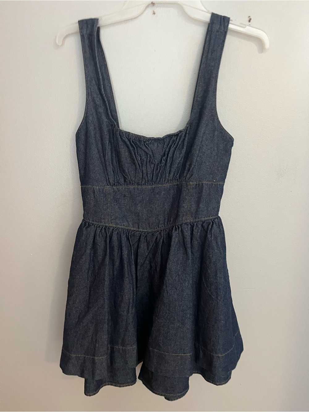 Altar'd State Dark Blue Denim Tank Dress